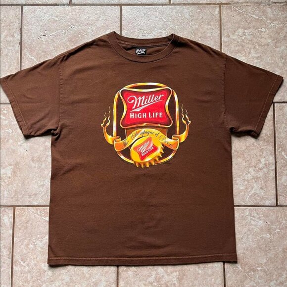 Hybrid Apparel Men's Brown T-shirt - Picture 1 of 6